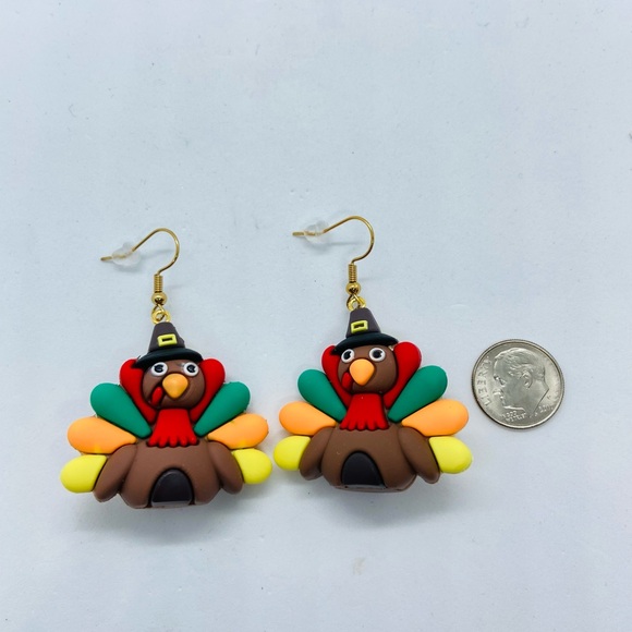 Thanksgiving Pilgrim Turkey  Festive Jewelry - Picture 5 of 8